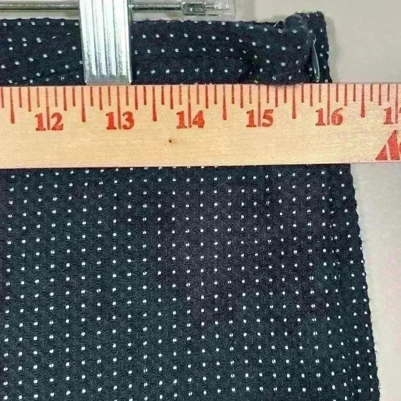 J Mclaughlin Textured Black Micro Dot Ponte Pants Size 6 Business Career Stretch - Picture 8 of 9